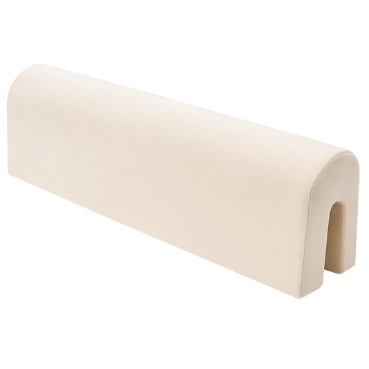 Bettkantenschutz für Babybett – Beige Mikrofaser
