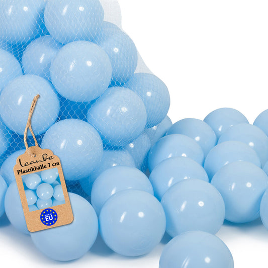 Plastikbälle Bälle für Bällebad 7 cm - Hellblau
