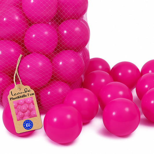Plastikbälle Bälle für Bällebad 7 cm - Dunkelrosa